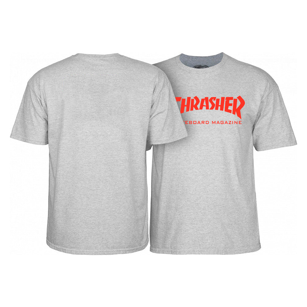 THRASHER SKATE MAG T-SHIRT - GREY/RED