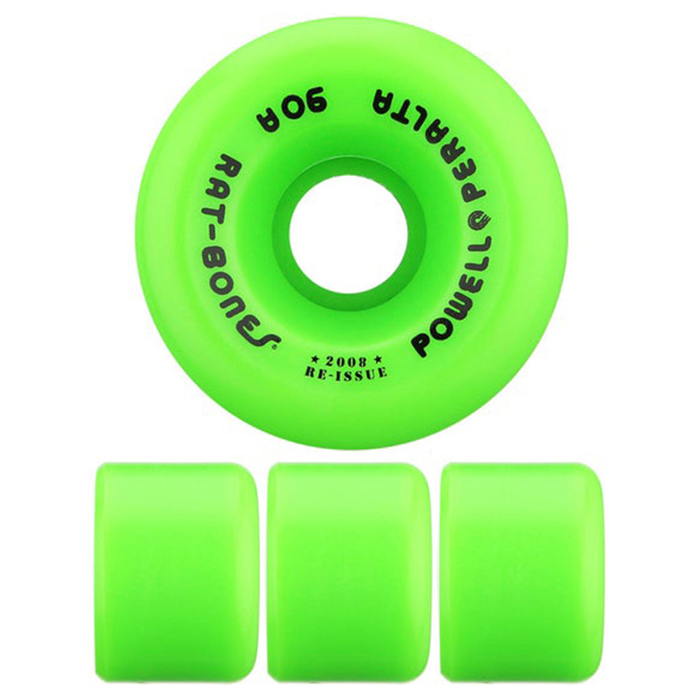 POWELL PERALTA 60MM RAT BONES WHEELS 90A - GREEN