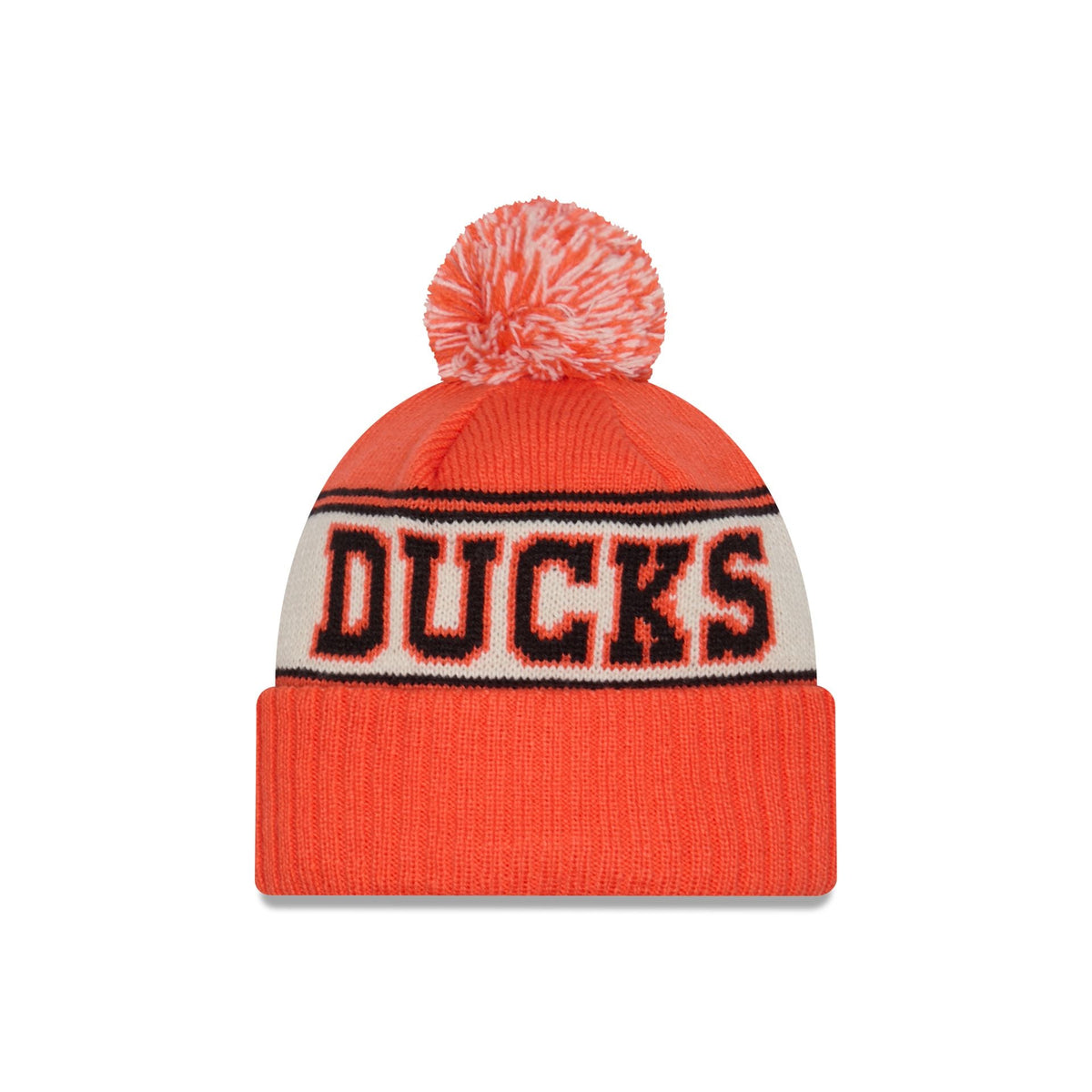 NEW ERA ANAHEIM DUCKS RETRO KNIT POM BEANIE