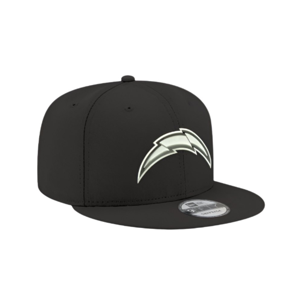 LOS ANGELES CHARGERS 9FIFTY NFL NEW ERA BLACK SNAPBACK HAT