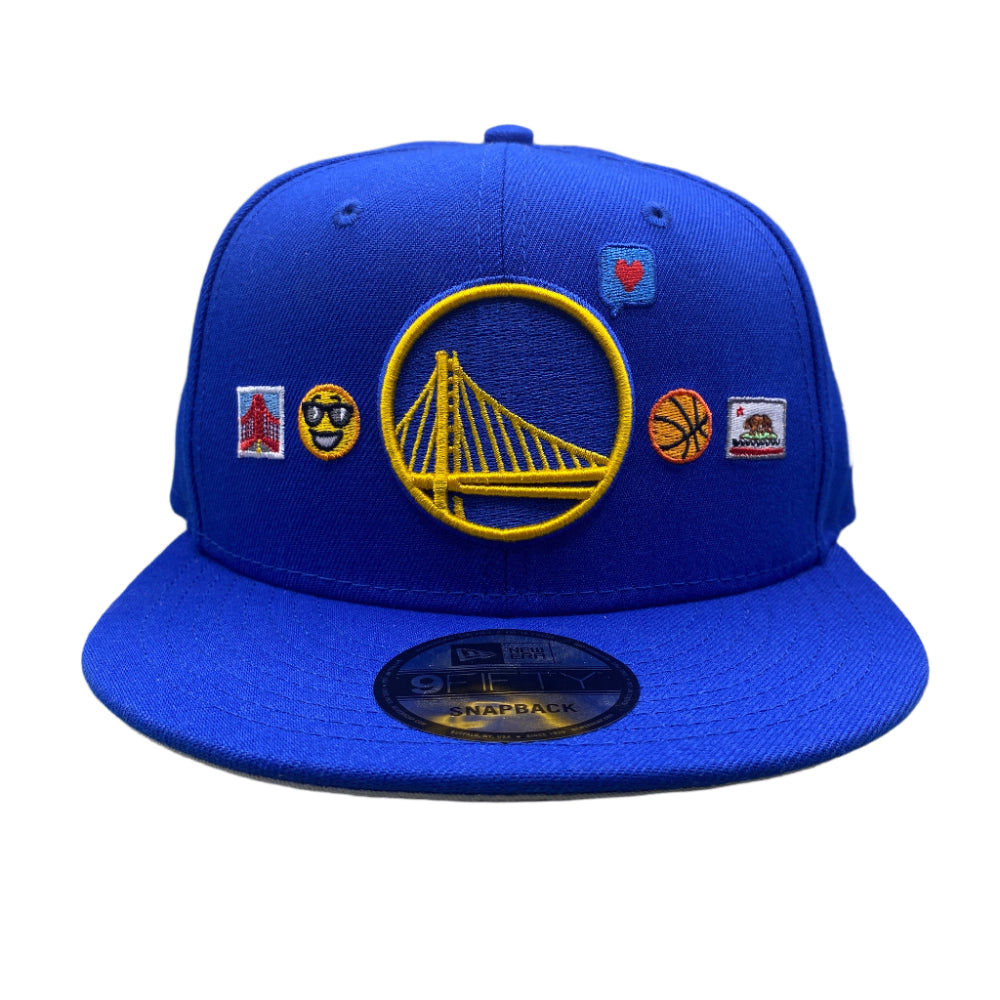 GOLDEN STATE WARRIORS 9FIFTY NEW ERA BLUE SNAPBACK HAT