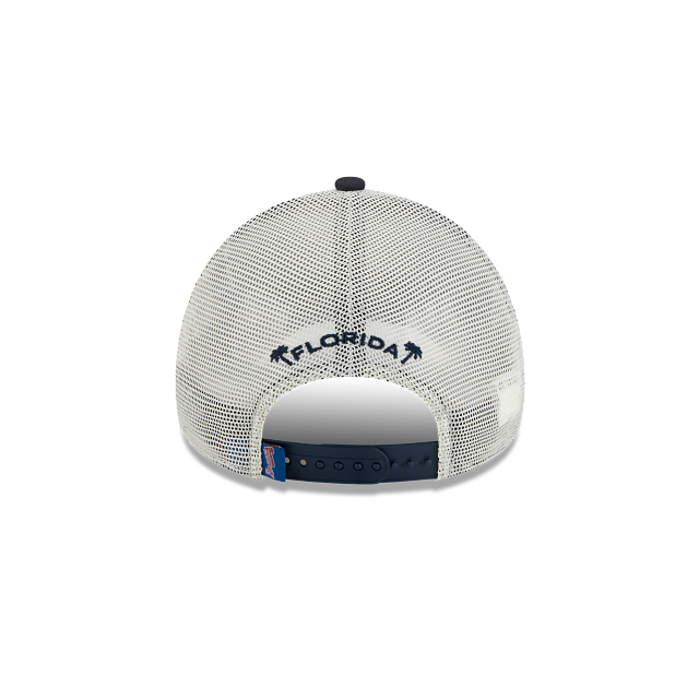 ATLANTA BRAVES 9FORTY A-FRAME PATCH TRUCKER SNAPBACK HAT