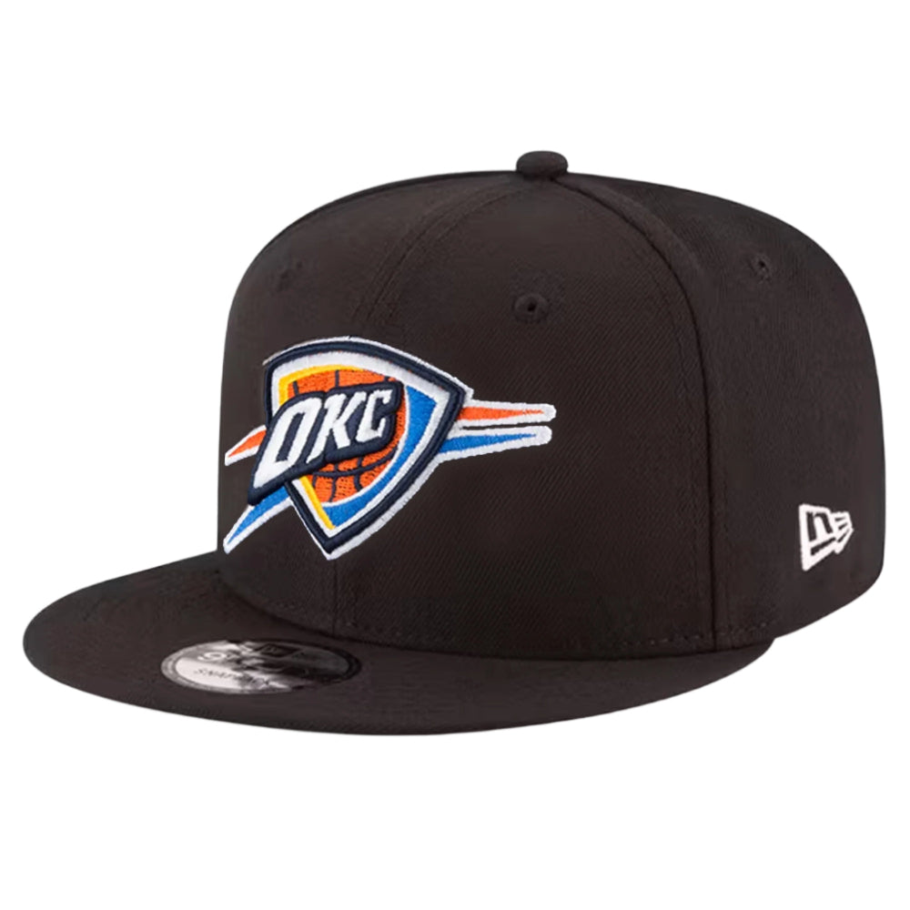 OKLAHOMA CITY THUNDER 9FIFTY NEW ERA BLACK SNAPBACK HAT