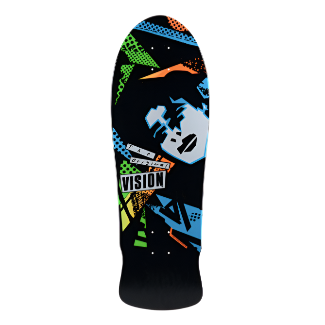 VISION ORIGINAL MARK GONZALES FACES BLACK DIP DECK - 10" x 30"