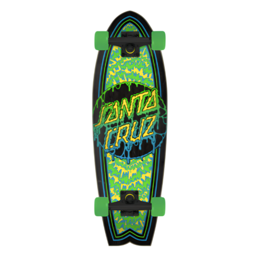 SANTA CRUZ TOXIC DOT SHARK CRUISER MULTICOLOR COMPLETE - 8.8" x 27.7"
