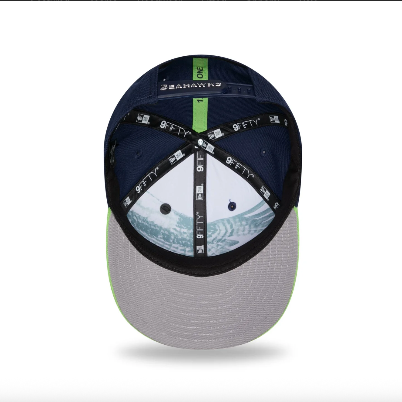 SEATTLE SEAHAWKS 9FIFTY PRE-CURVED 2026 DRAFT NEW ERA 2TONE SNAPBACK HAT