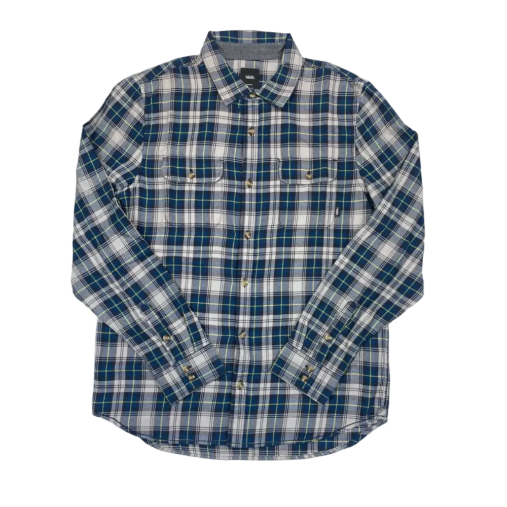 VANS MN SYCAMORE FLANNEL LONG SLEEVE SHIRT - BLUE
