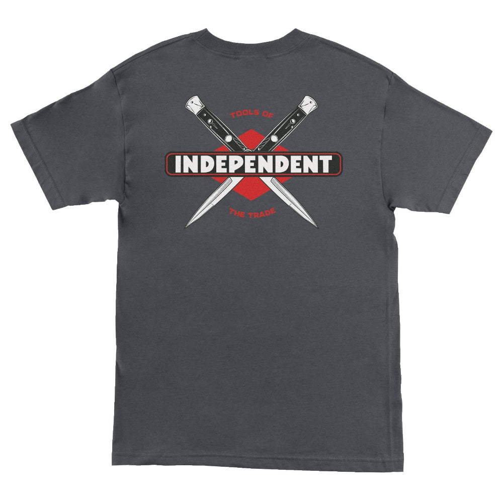 INDEPENDENT TOOLS OF THE TRADE HEAVYWEIGHT S/S T-SHIRT - CHARCOAL