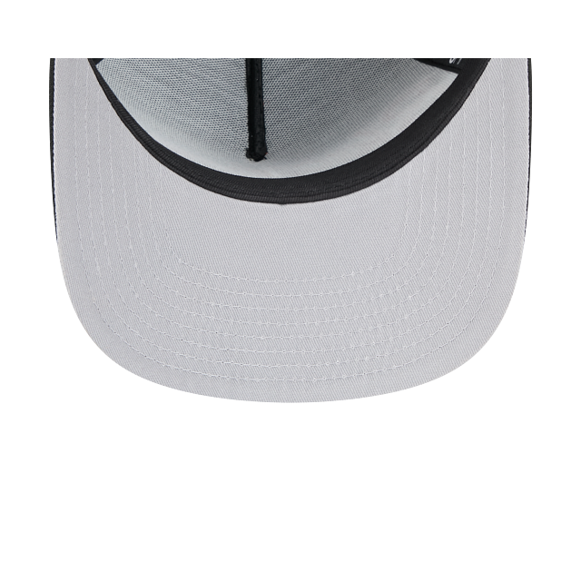 PITTSBURGH PENGUINS 9FIFTY A-FRAME NEW ERA NHL BLACK SCRIPT SNAPBACK HAT