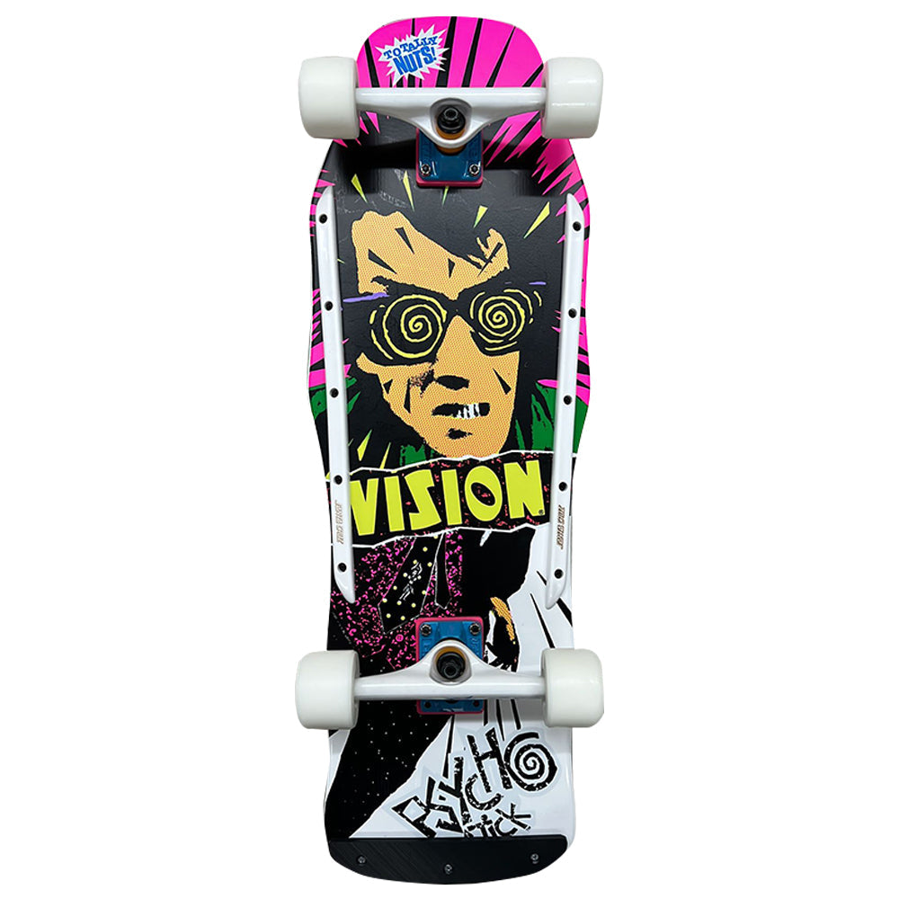 VISION PSYCHO STICK ORIGINAL WHITE DIP CUSTOM COMPLETE - 10"