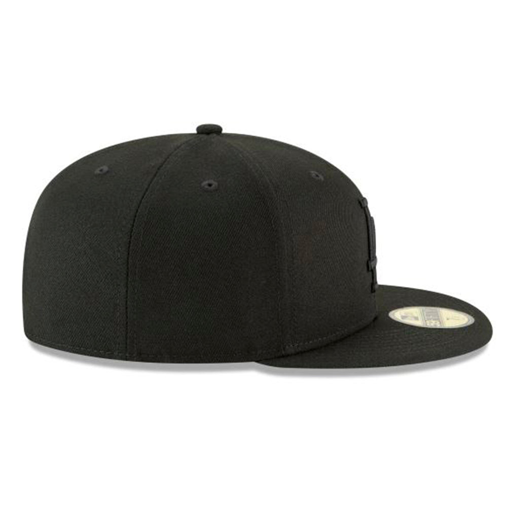 LOS ANGELES DODGERS 59FIFTY NEW ERA BLACKOUT FITTED HAT
