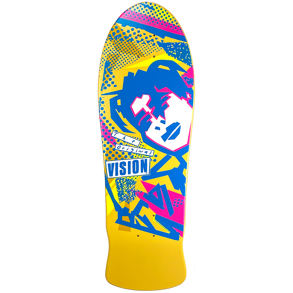VISION ORIGINAL MARK GONZALES FACES YELLOW DIP DECK - 10" x 30"