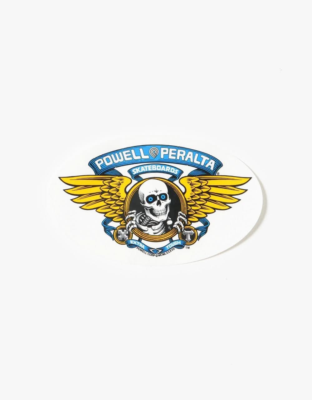 Powell Peralta Winged Ripper OG oval sticker - blue