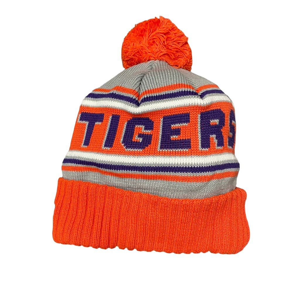 NEW ERA Clemson Tigers Knit Pom Beanie Orange