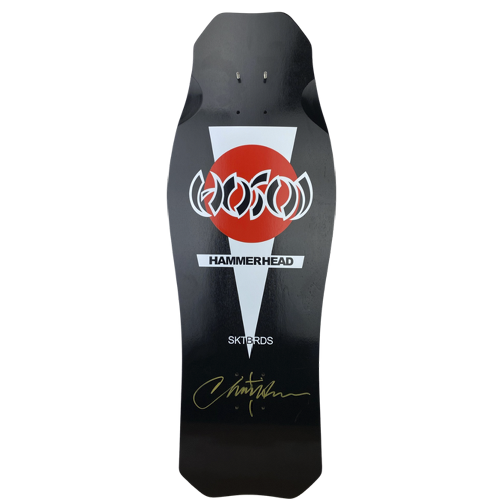 HOSOI OG HAMMERHEAD BLACK ( SIGNED BY HOSOI ) DECK – 10.5" x 31"