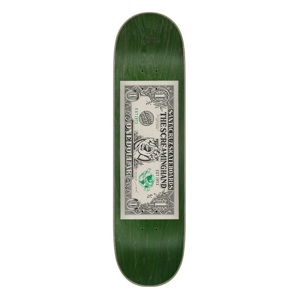 SANTA CRUZ DOLLAR HAND 7 PLY BIRCH DECK - 8.25"