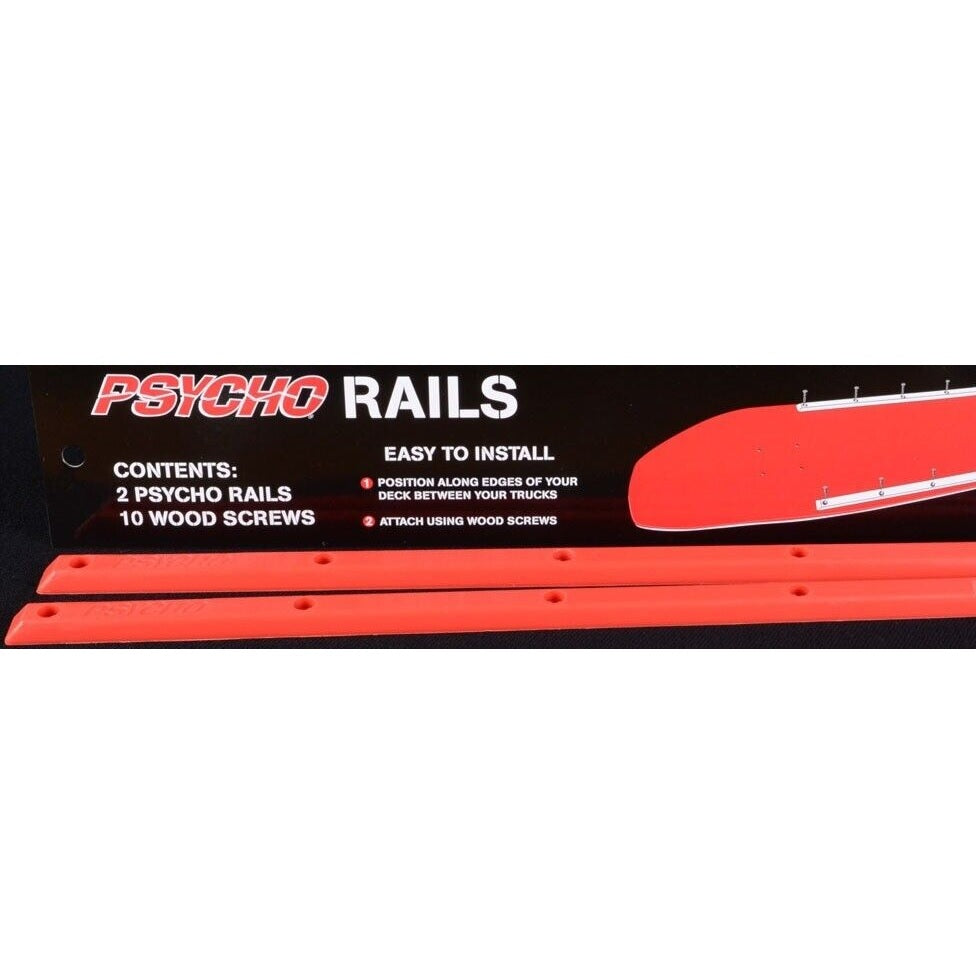 PYSCHO SKATEBOARD RAILS RED