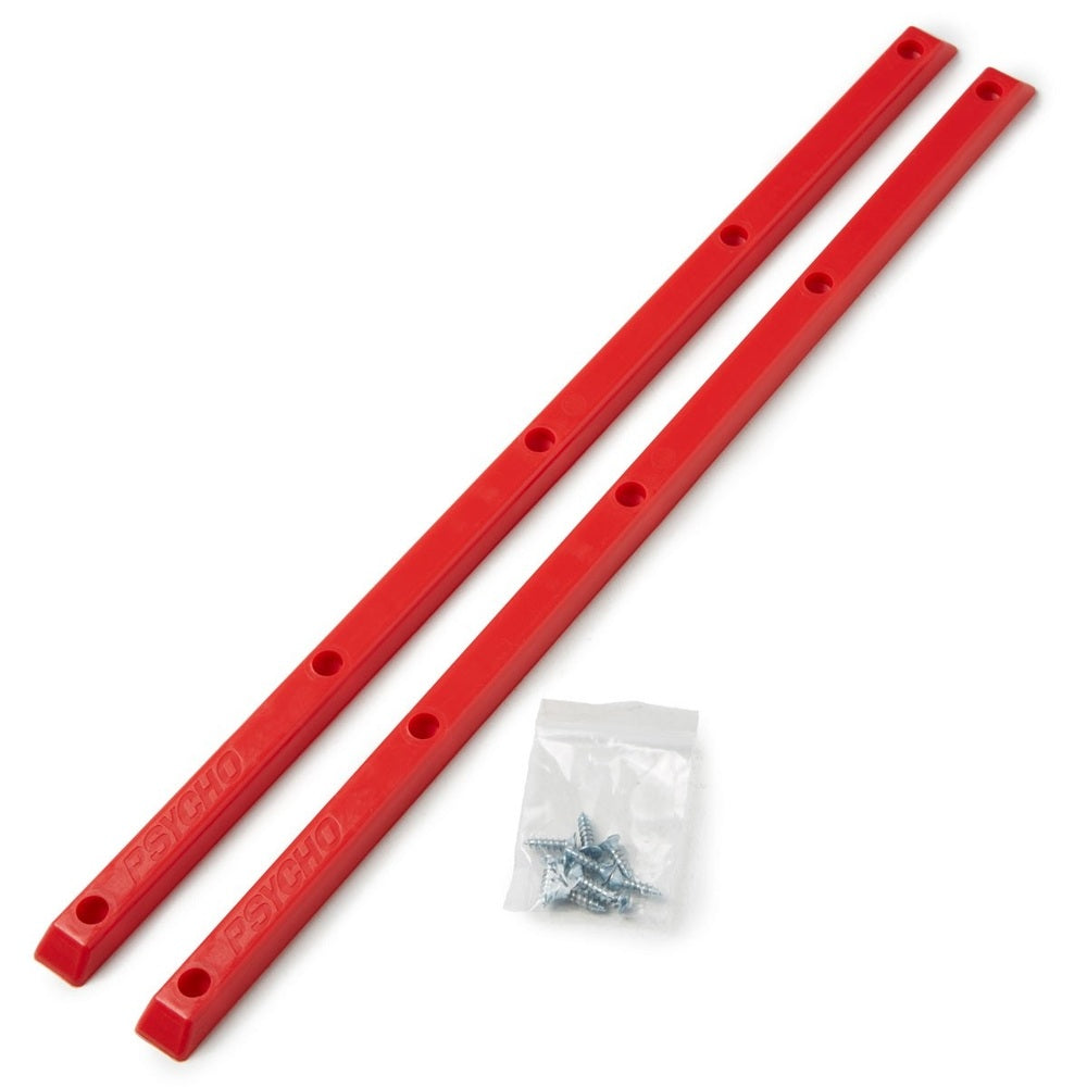 PYSCHO SKATEBOARD RAILS RED