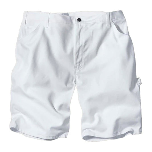 DICKIES RELAXED FIT PAINTER UTILITY SHORTS, 13" - WHITE