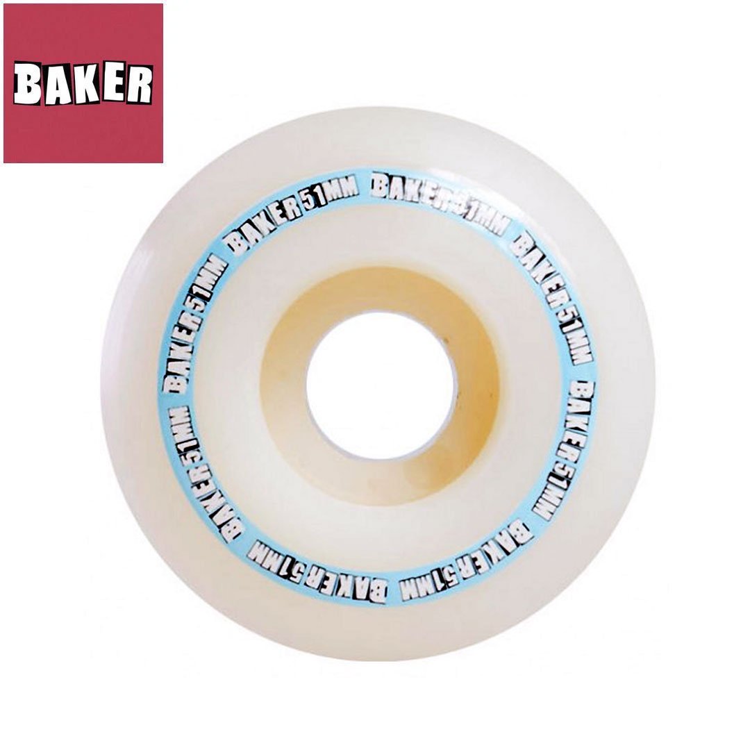 BAKER LIGHT BLUE STRIPE 51MM SKATEBOARD WHEELS