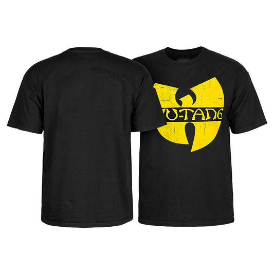 WU-TANG CLAN CLASSIC YELLOW LOGO T-SHIRT - BLACK