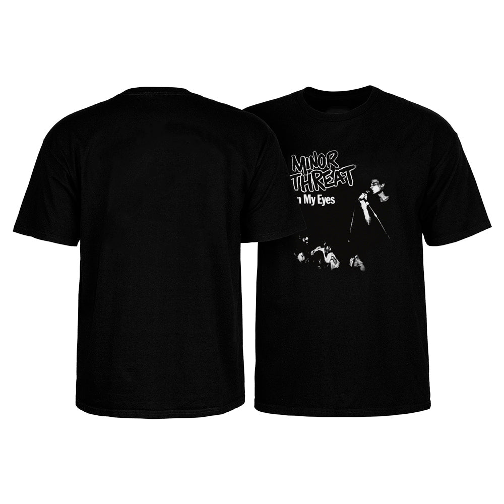 MINOR THREAT IN MY EYES BAND T-SHIRT - BLACK