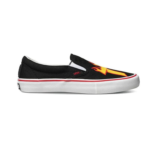 VANS X THRASHER SLIP-ON PRO BLACK SHOE - SIZE 12