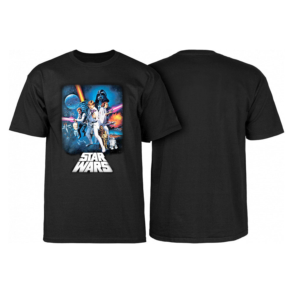 STAR WARS NEW HOPE POSTER T-SHIRT - BLACK