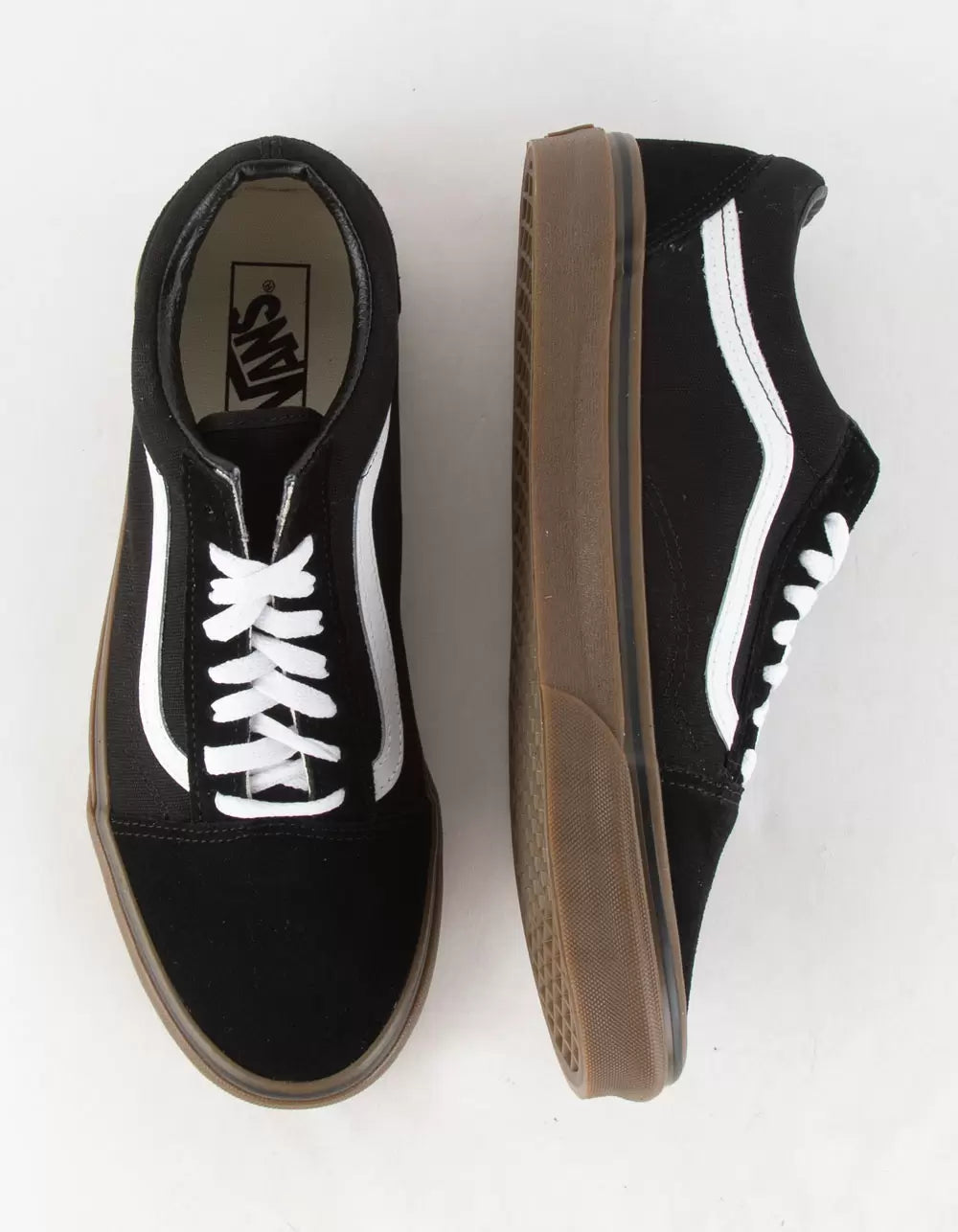 VANS OLD SKOOL BLACK / MEDIUM GUM SHOE