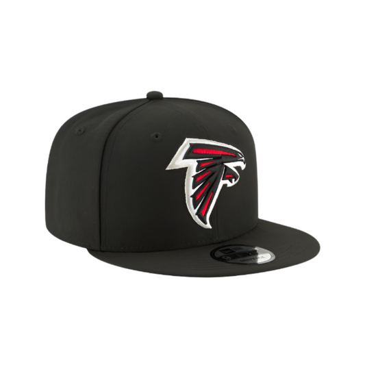 ATLANTA FALCONS 9FIFTY NFL NEW ERA BLACK/RED LOGO SNAPBACK HAT