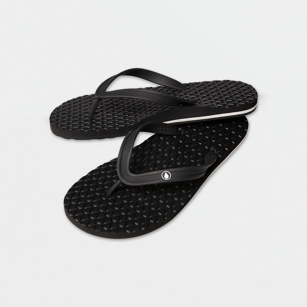 VOLCOM ECO CONCOURSE SANDALS - BLACK