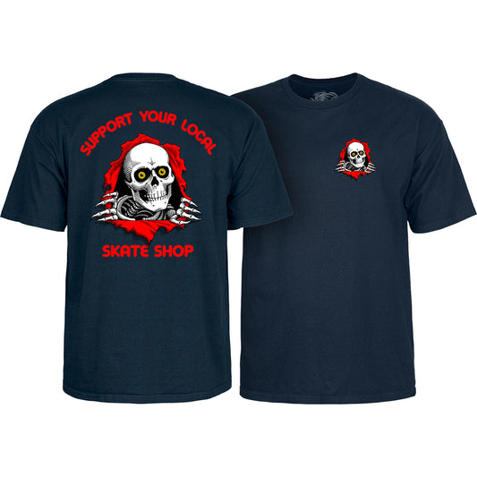 Powell Peralta 'Support Your Local Skate Shop' T-shirt - Navy