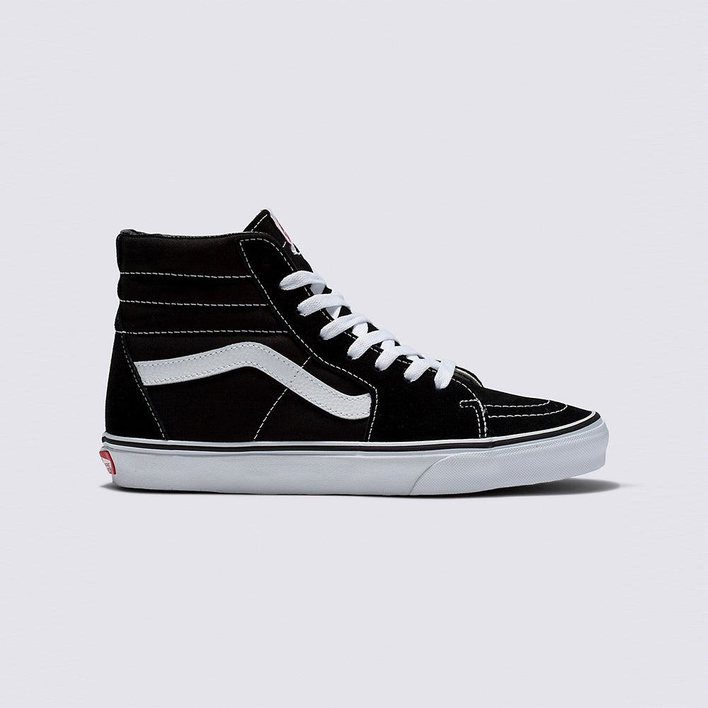 VANS SK8-HI BLACK BLACK WHITE SHOE