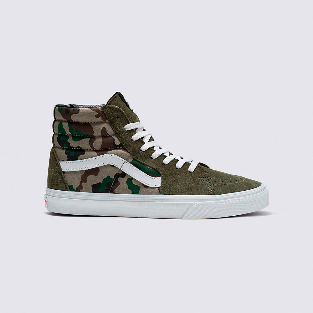 VANS SK8-HI CAMO OLIVE GREEN SHOE