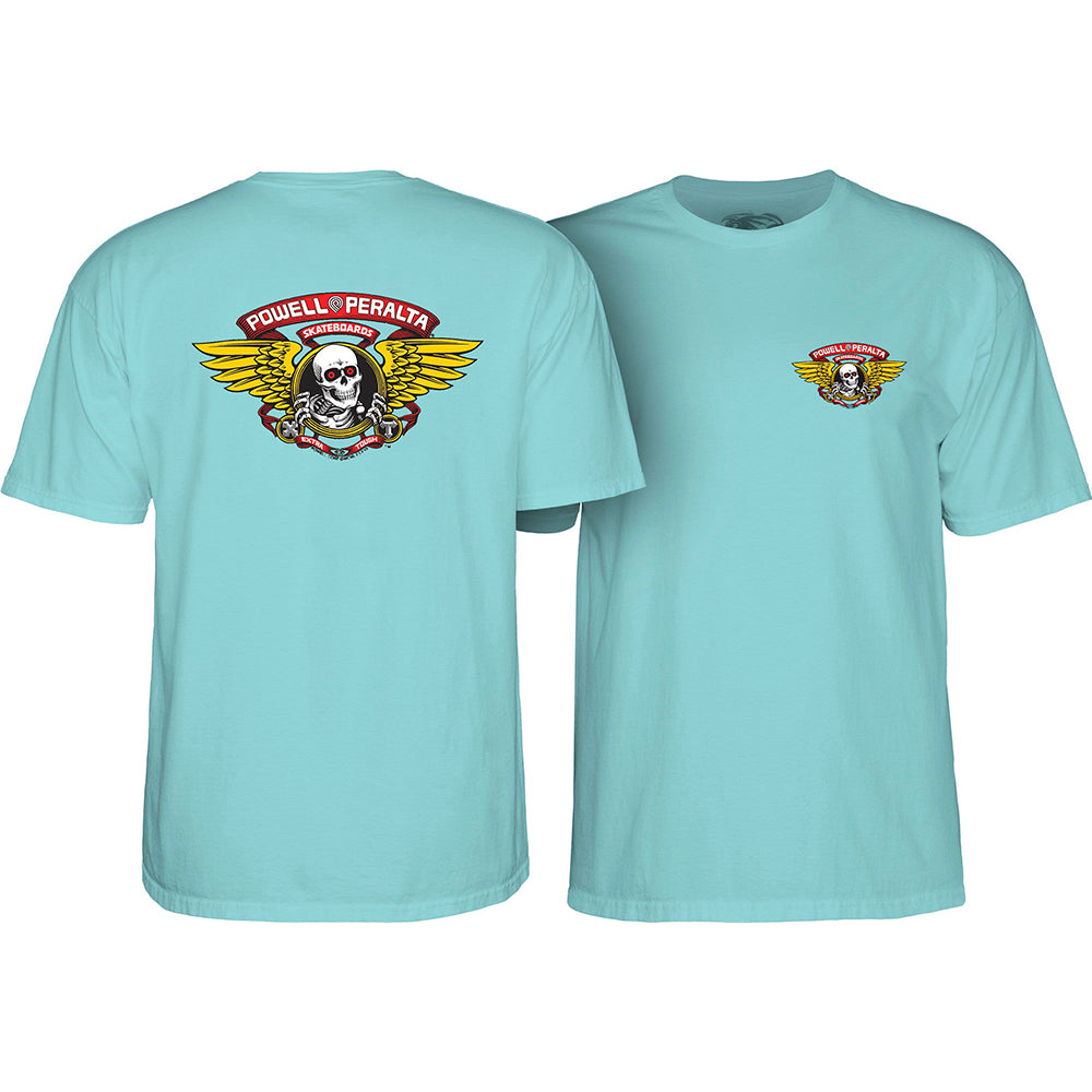 Powell Peralta Winged Ripper T-shirt Teal Ice