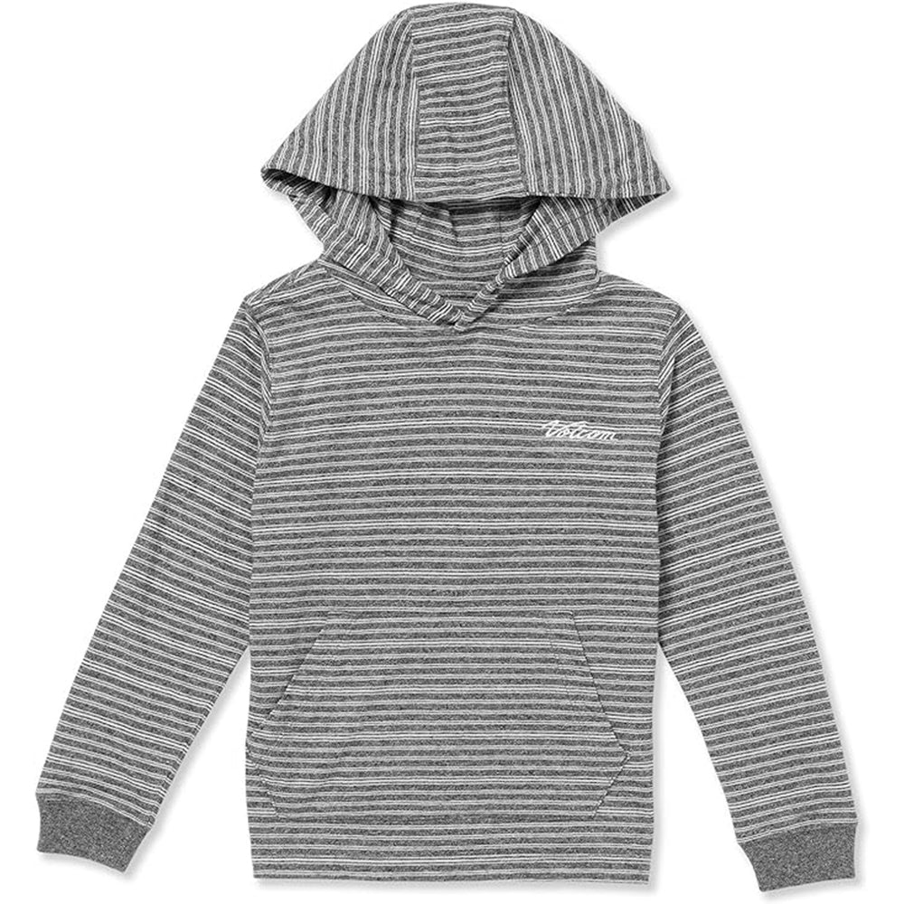 VOLCOM STATIC STONE HOODED LONG SLEEVE SHIRT - STEALTH