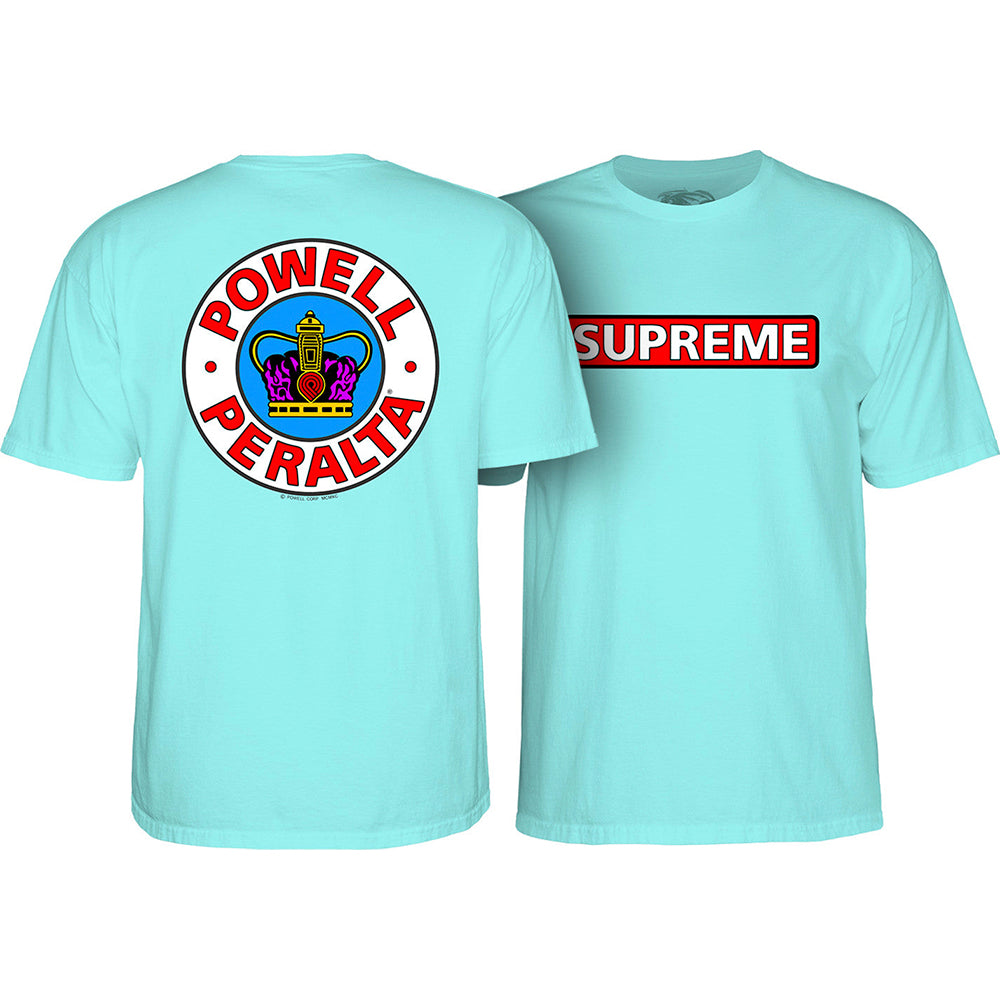 Powell Peralta Supreme T-Shirt- Teal Ice