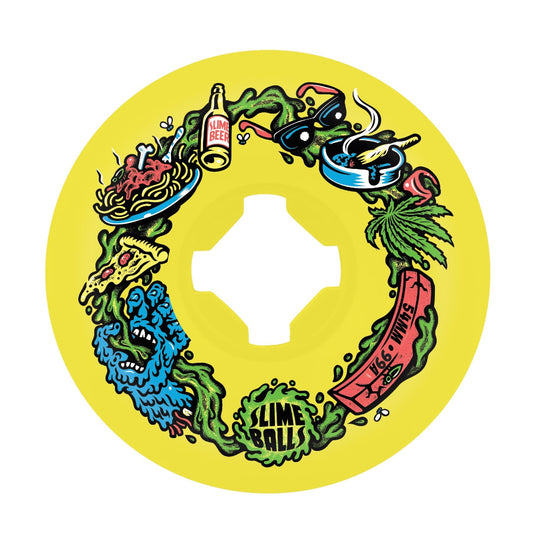 SLIME BALLS 54MM SCARF BALLS VOMIT MINI YELLOW 99A WHEELS 4PK