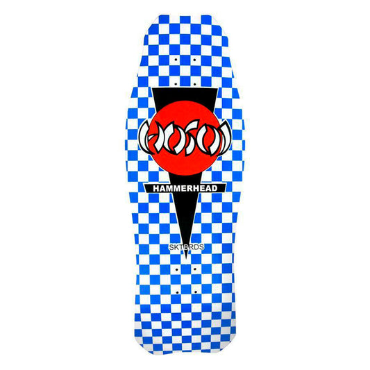 HOSOI HAMMERHEAD BLUE CHECKERED (SIGNED BY HOSOI) DECK - 10.5"