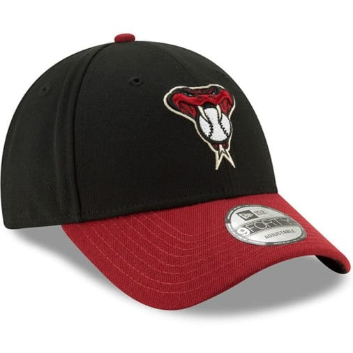 ARIZONA DIAMONDBACKS 9FORTY NEW ERA RED AND BLACK ADJUSTABLE HAT OSFM