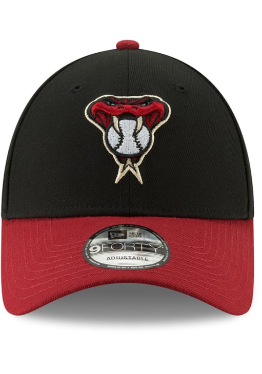 ARIZONA DIAMONDBACKS 9FORTY NEW ERA RED AND BLACK ADJUSTABLE HAT OSFM