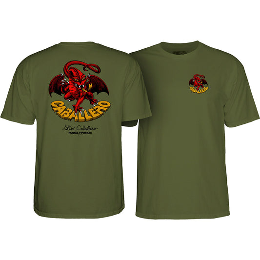 Powell Peralta Steve Caballero Dragon II T-shirt - Military Green