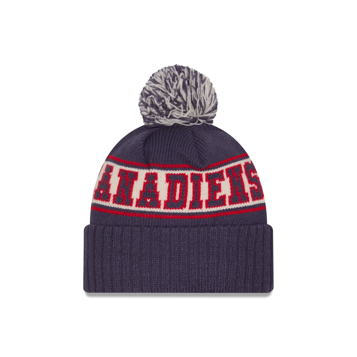 MONTREAL CANADIENS New Era Retro Pom Knit Beanie back