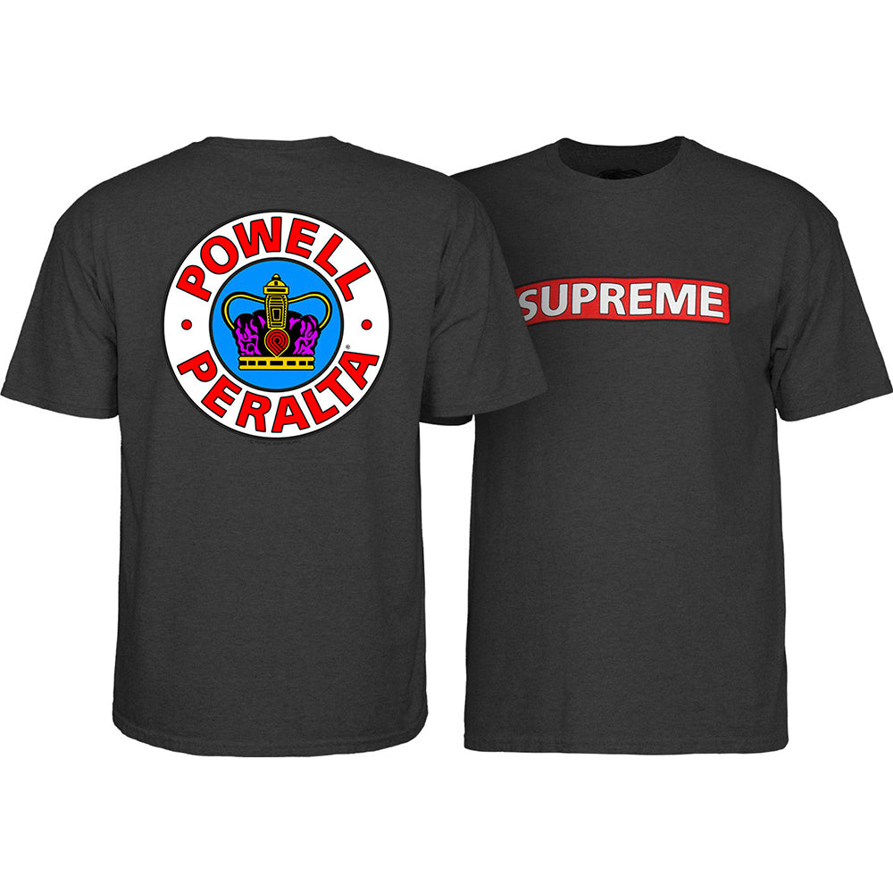 Powell Peralta Supreme T-Shirt- Charcoal