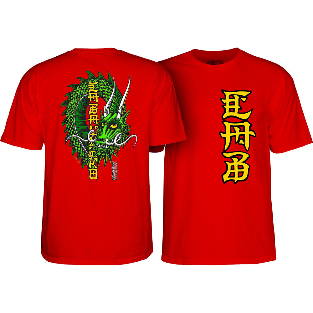 Powell Peralta Steve Caballero Ban This Dragon T-shirt - Red