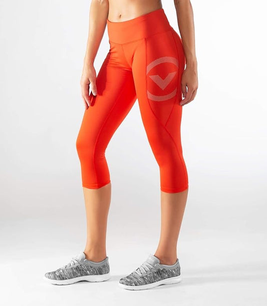 VIRUS ECO34 COOL V2 COMPRESSION CROP PANT - RED