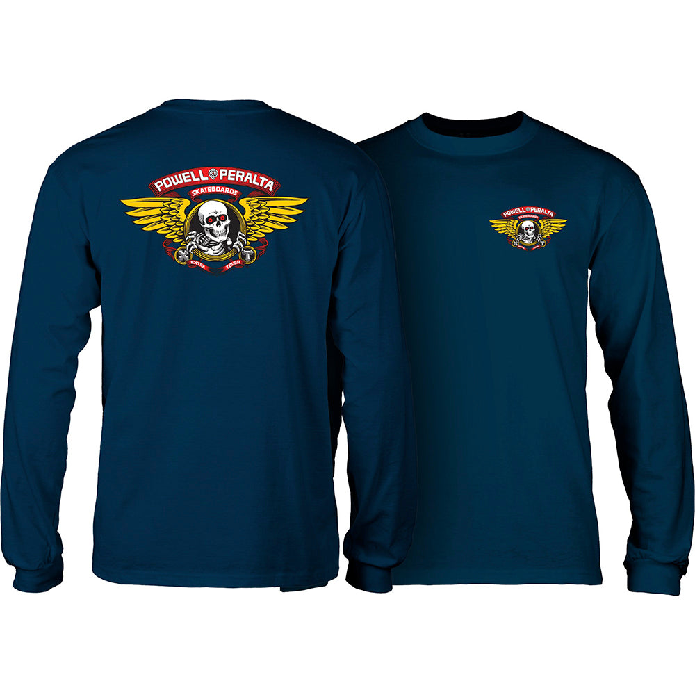 Powell Peralta Winged Ripper Long Sleeve T-shirt Navy