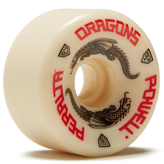 Powell Peralta Dragon Formula Off White Skateboard Wheels 64mm 93A 4pk