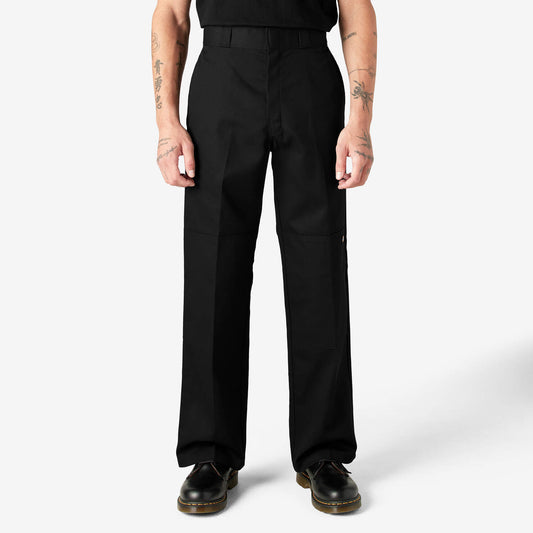 DICKIES Loose Fit Double Knee Twill Work Pants Black