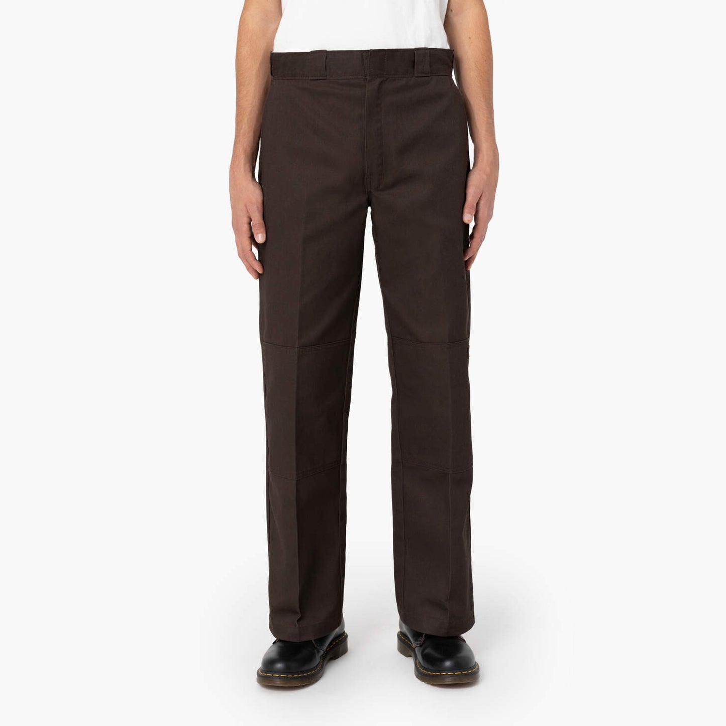 DICKIES Loose Fit Double Knee Twill Work Pants Brown